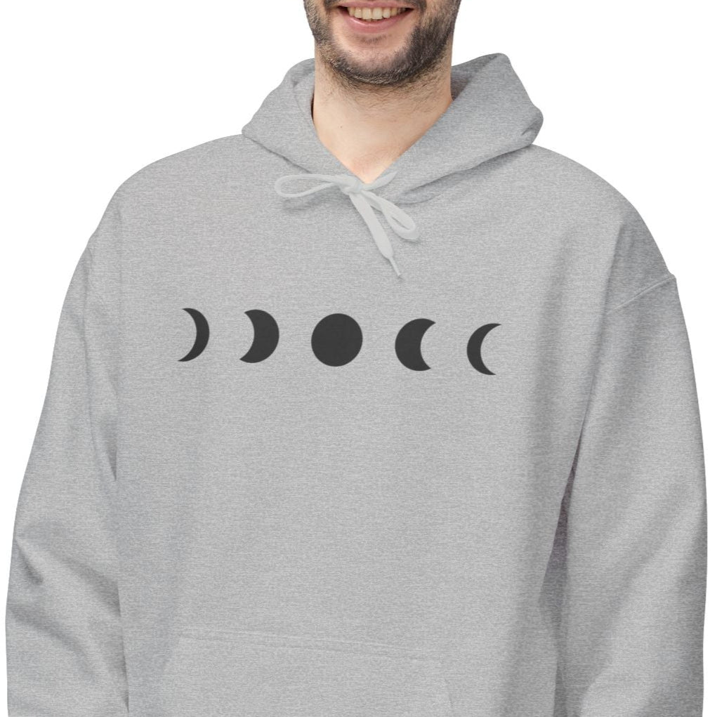 MONDPHASEN ZEICHNUNG • Kuschelweicher Hoodie für Damen & Herren • Baumwolle 🌿