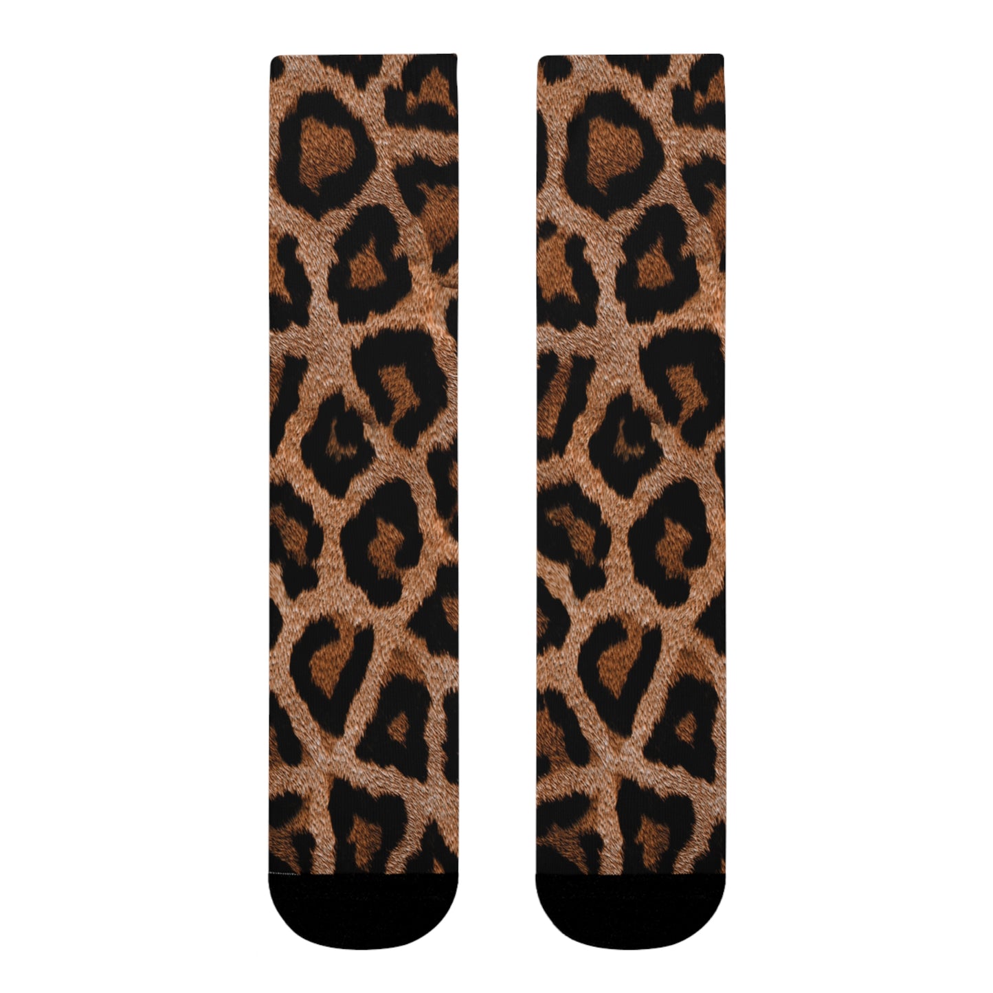 LEOPARDEN LEO ANIMAL PRINT • HAPPY SOCKS Crew Socken Braun mit Motiv