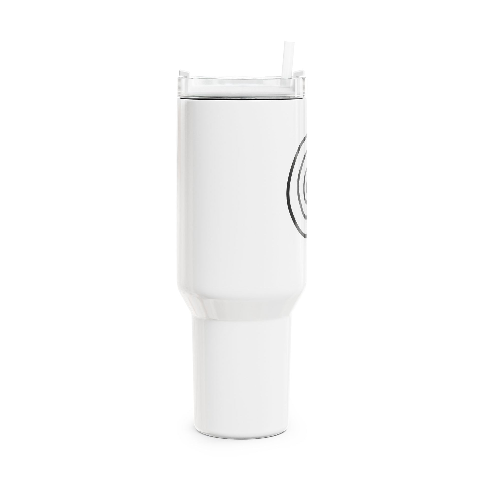 SPIRALE SPIRITUELLES SYMBOL • Tumbler mit Henkel & Strohhalm • XXL Reisebecher 1,2L - YOGA SANTA