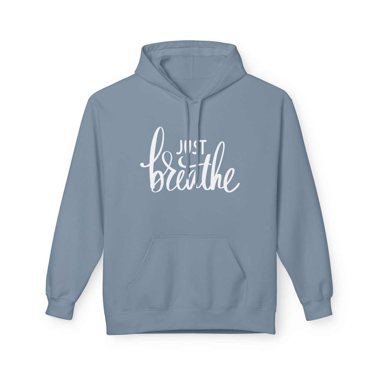 JUST BREATHE • Yoga Meditations Spruch Inspirierender Kuschelweicher Hoodie für Damen & Herren • Baumwolle 🌿