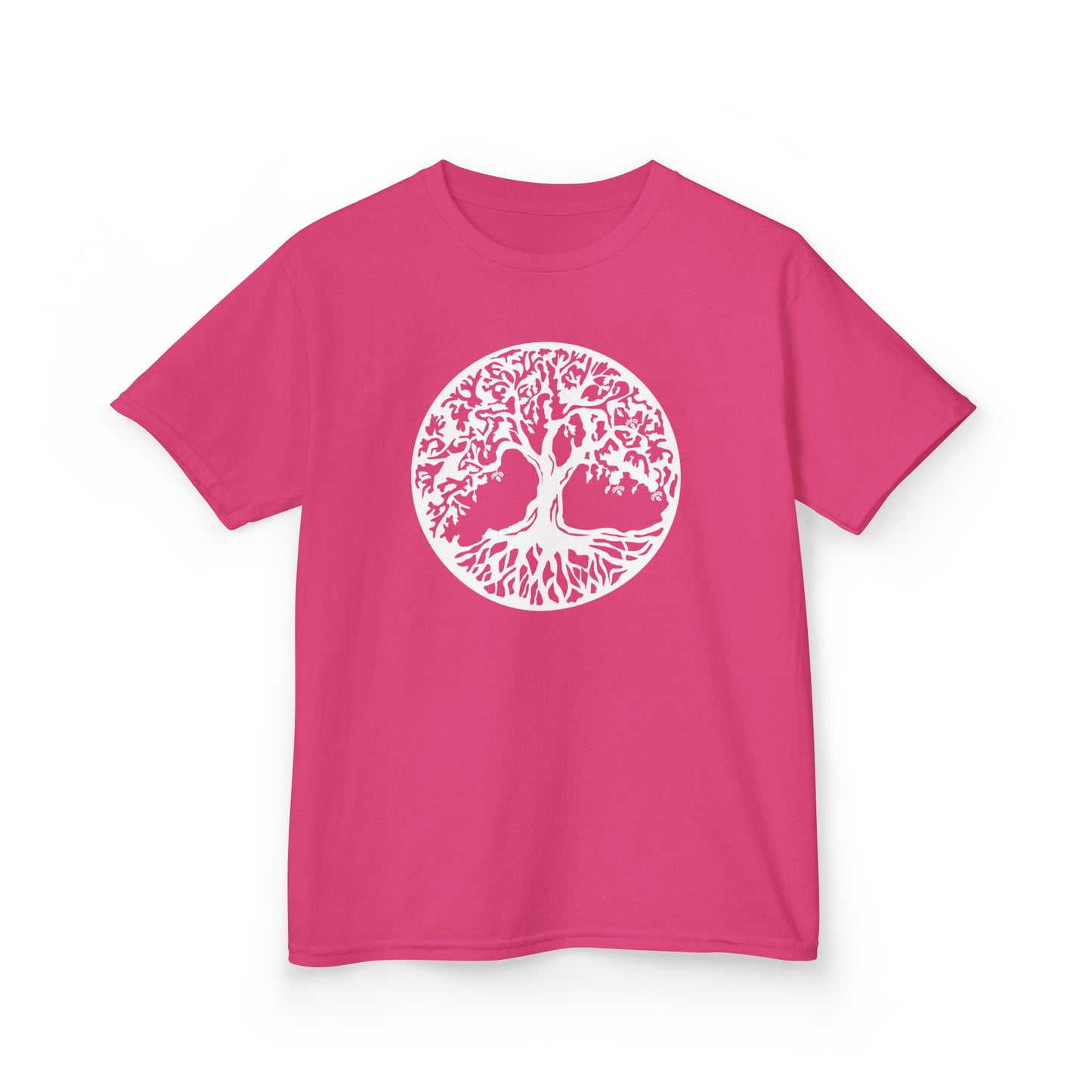 BAUM DES LEBENS Weiß • Kinder Oversize T-Shirt für Mädchen & Jungen (7–16 Jahre) • BIO Baumwolle 🌿