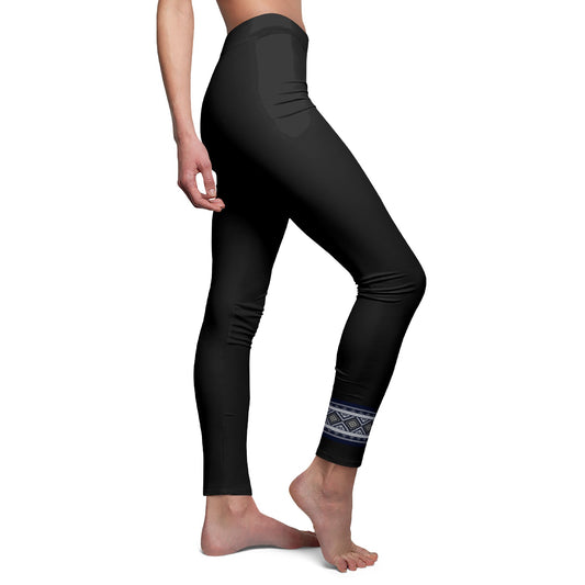 MAYA STAMM AZTEKEN INDIANER SYMBOL ZEICHEN • Mexiko Peru • BOHO STYLE - Hippie Damen-Leggings mit Print Aufdruck • Beste Leggings für Sport & Alltag