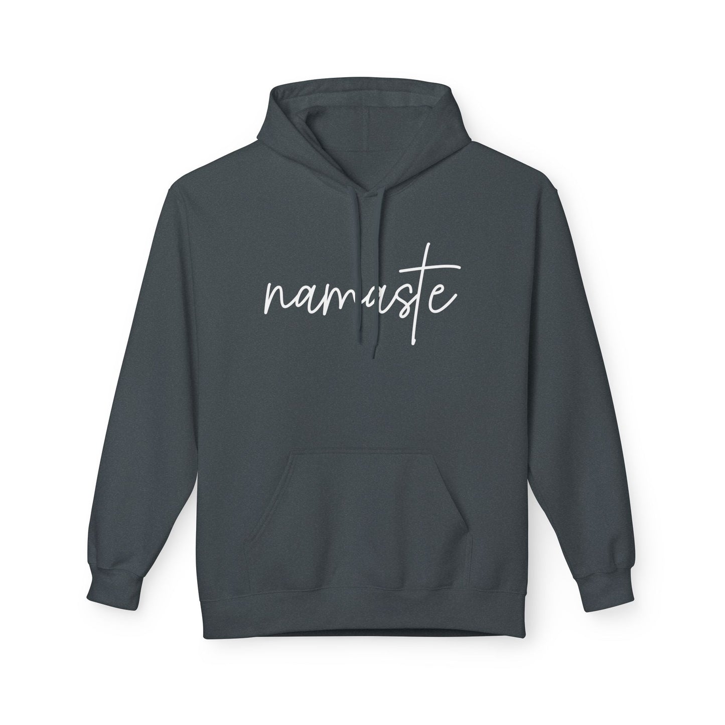 NAMASTE YOGA SANSKRIT HINDUISMUS Schriftzug • Kuschelweicher Hoodie für Damen & Herren • Baumwolle 🌿