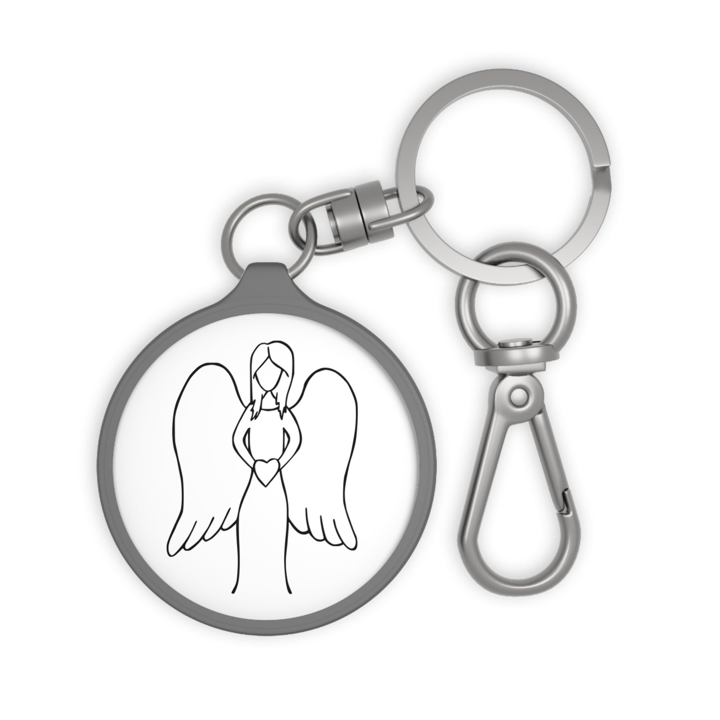 SCHUTZENGEL TALISMAN GLÜCKSBRINGER • Edler Luxus Schlüsselanhänger mit Karabiner für Frauen & Männer