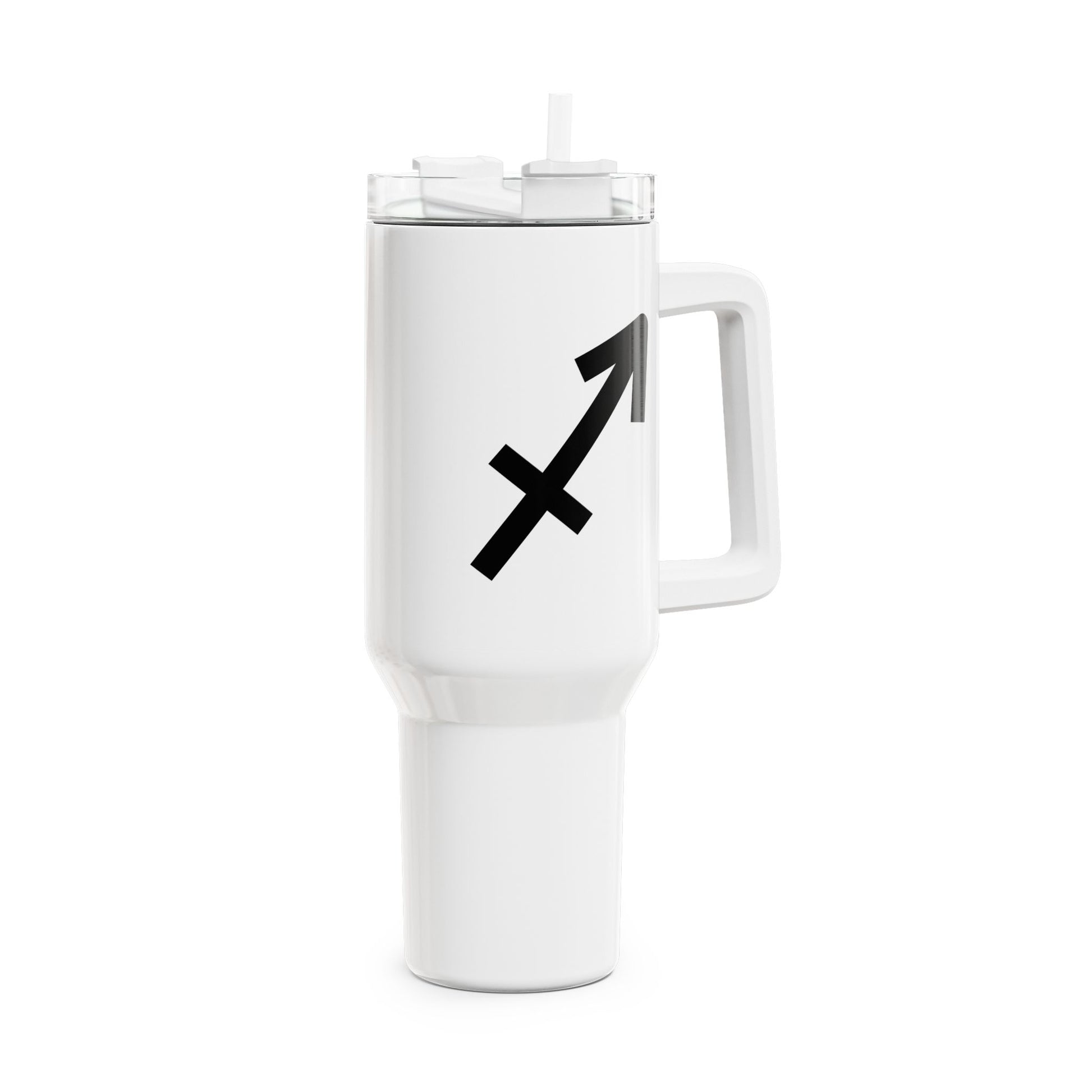 STEINBOCK SAGITTARIUS Symbol Sternzeichen Tierkreiszeichen • Tumbler mit Henkel & Strohhalm • XXL Reisebecher 1,2L - YOGA SANTA