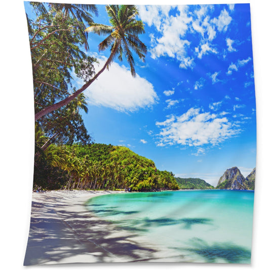 PALMENSTRAND MEER • SommerUrlaub  • Wandtuch • Wandttepich • Wanddekor in v. Größen bis XXL