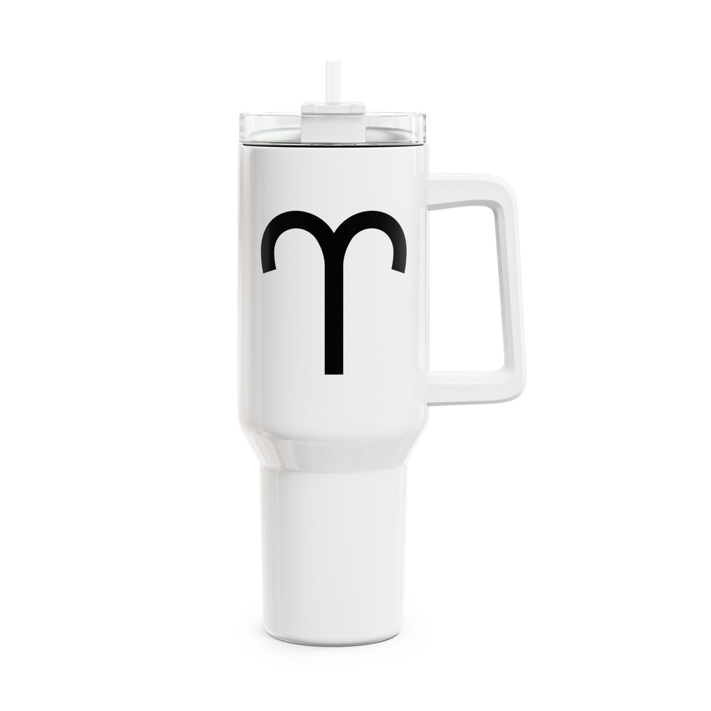 WIDDER ARIES Symbol Sternzeichen Tierkreiszeichen • Tumbler mit Henkel & Strohhalm • XXL Reisebecher 1,2L - YOGA SANTA
