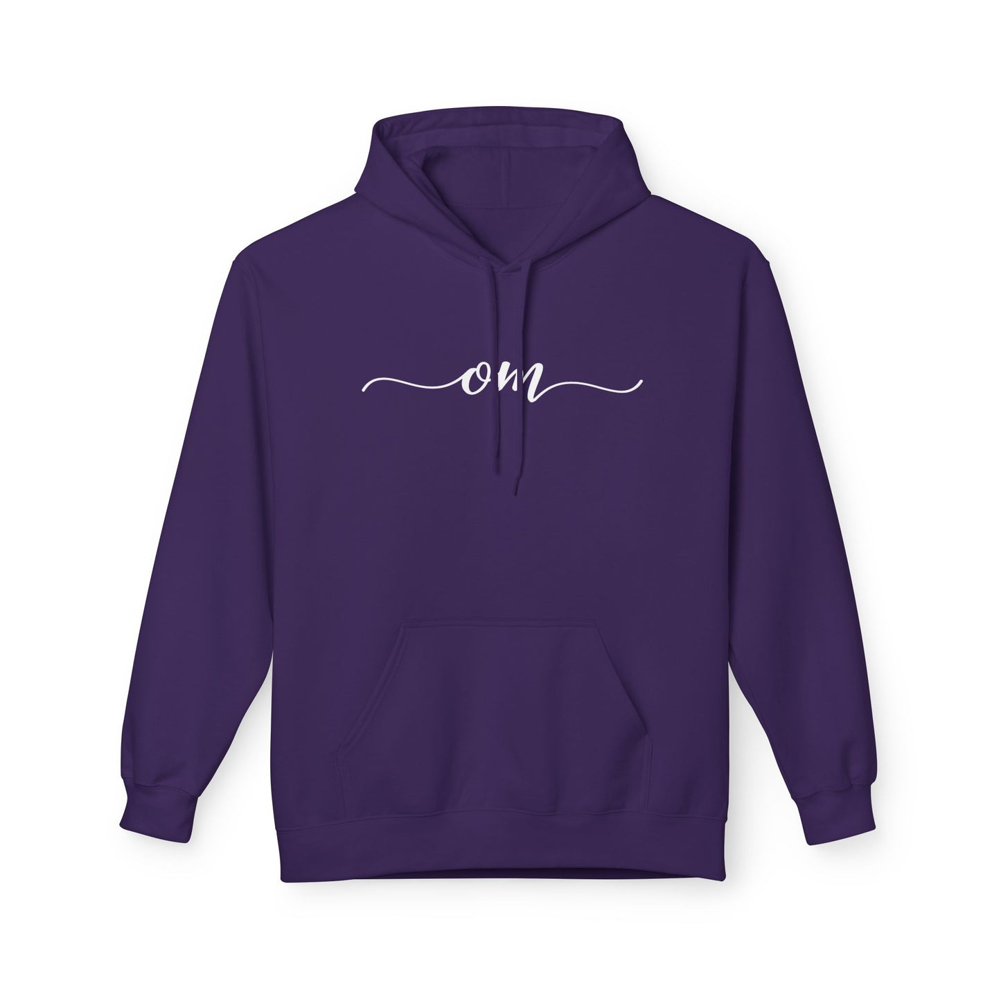 OM OHM SCHRIFTZUG YOGA MANTRA • Fleece Hoodie für Damen & Herren • Baumwolle 🌿