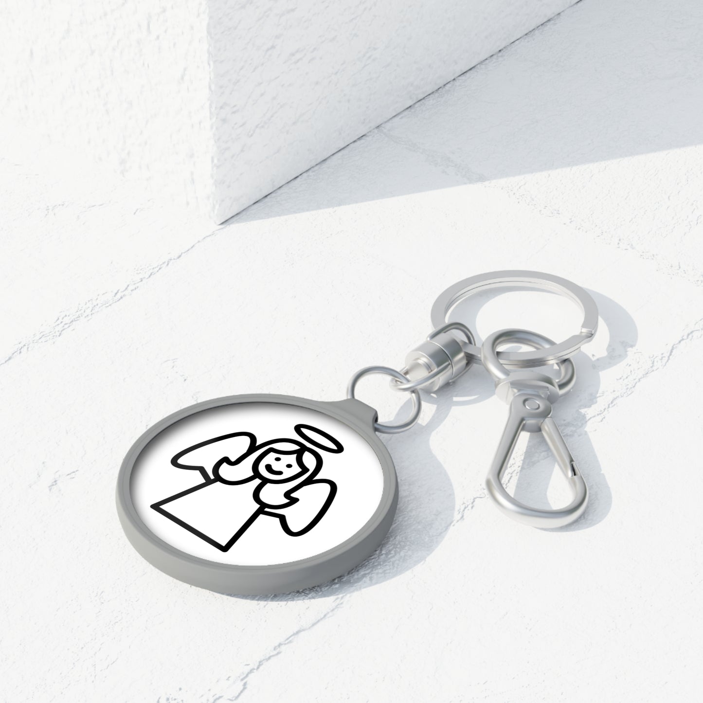 SCHUTZENGEL GLÜCKSBRINGER • Edler Luxus Schlüsselanhänger mit Karabiner für Frauen & Männer