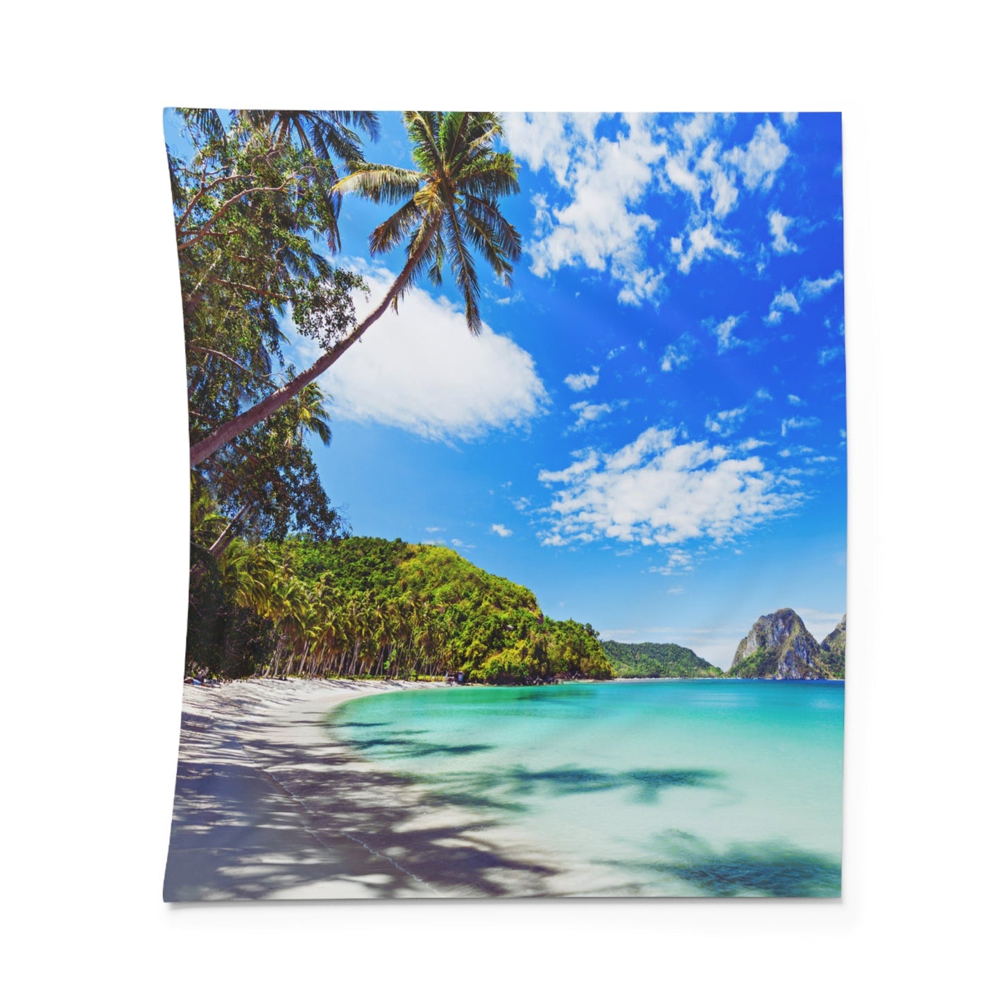 PALMENSTRAND MEER • SommerUrlaub  • Wandtuch • Wandttepich • Wanddekor in v. Größen bis XXL