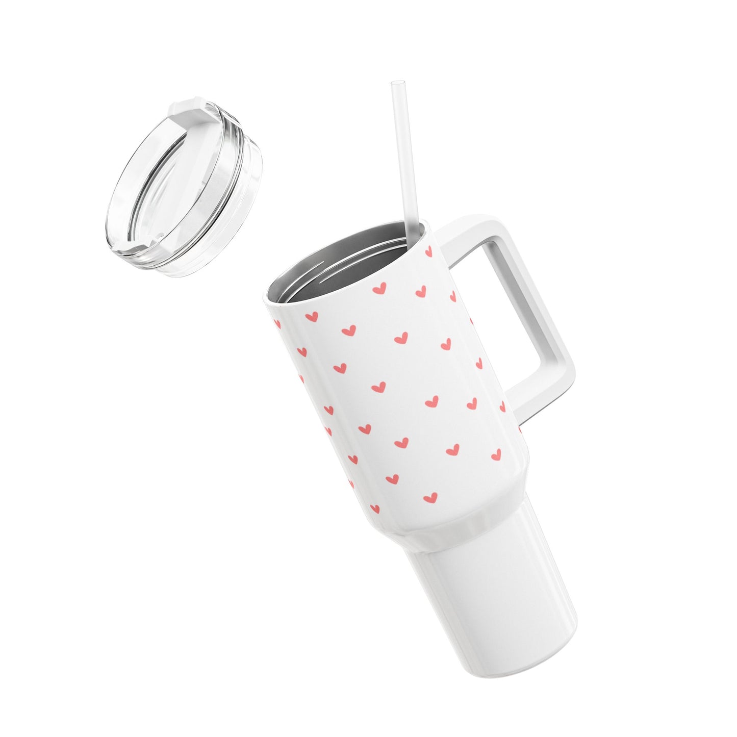 HERZ MUSTER SÜß NIEDLICH - Tumbler, 40oz  • Liebesbeweis Geschenk, LOVE Liebesbotschaft