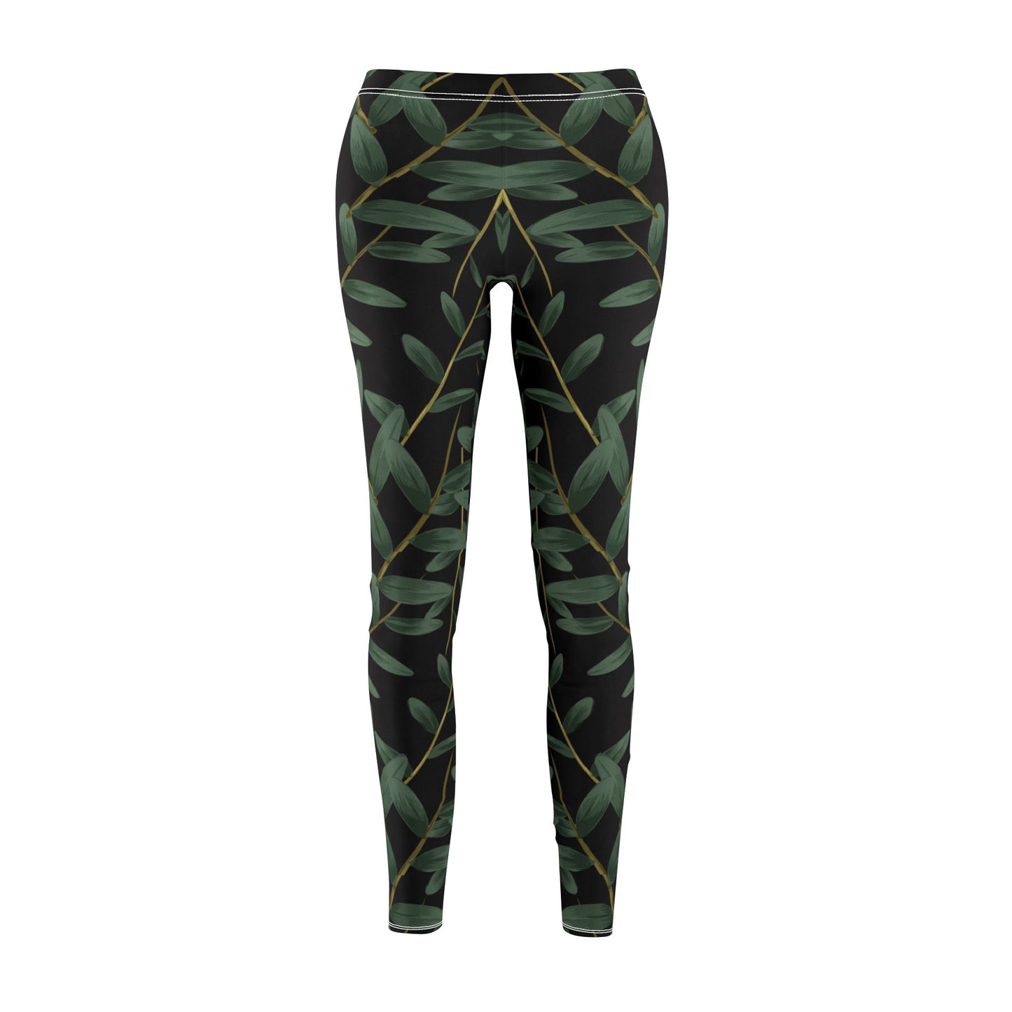 PFLANZENMOTIV DSCHUNGEL BLÄTTER Naturliebhaberin Gärtnerin • Damen-Leggings mit Print Aufdruck • Beste Leggings für Sport & Alltag