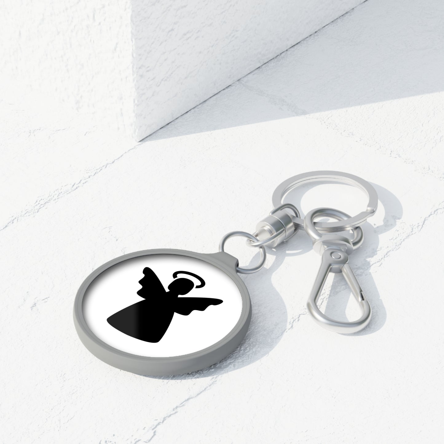 TALISMAN SCHUTZENGEL GLÜCKSBRINGER BESCHÜTZER • Edler Luxus Schlüsselanhänger mit Karabiner für Frauen & Männer