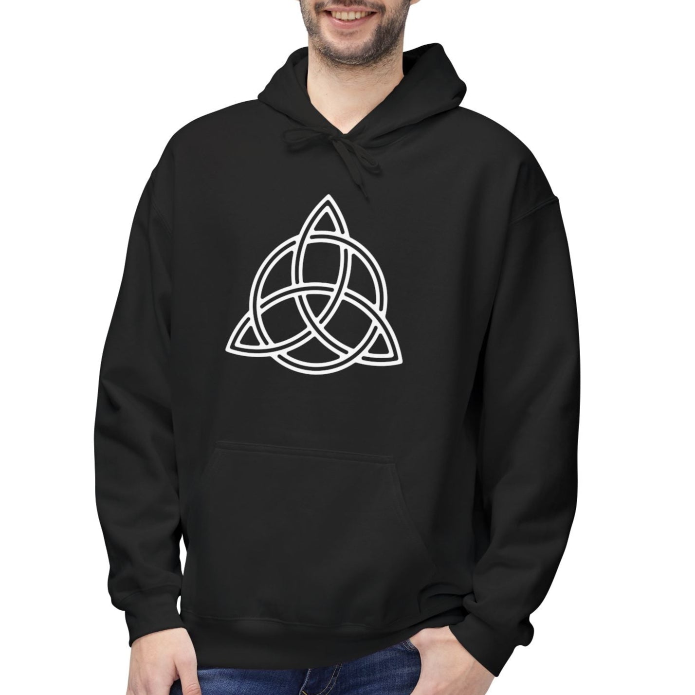 TRIQUETRA KELTISCHER KNOTEN • NORDISCHER WIKINGER Hoodie für Damen & Herren Kuschelpullover • Baumwolle 🌿
