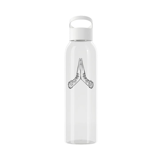 NAMASTE HÄNDE ZEICHEN SPIRITUELL • Wasserflasche Sky 650 ml