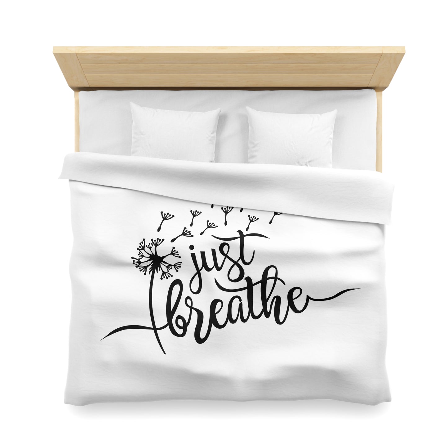 JUST BREATHE - PUSTEBLUME • Luxus Fleece Kuschelweich Bettwäsche 200x200 cm &  220x240 cm