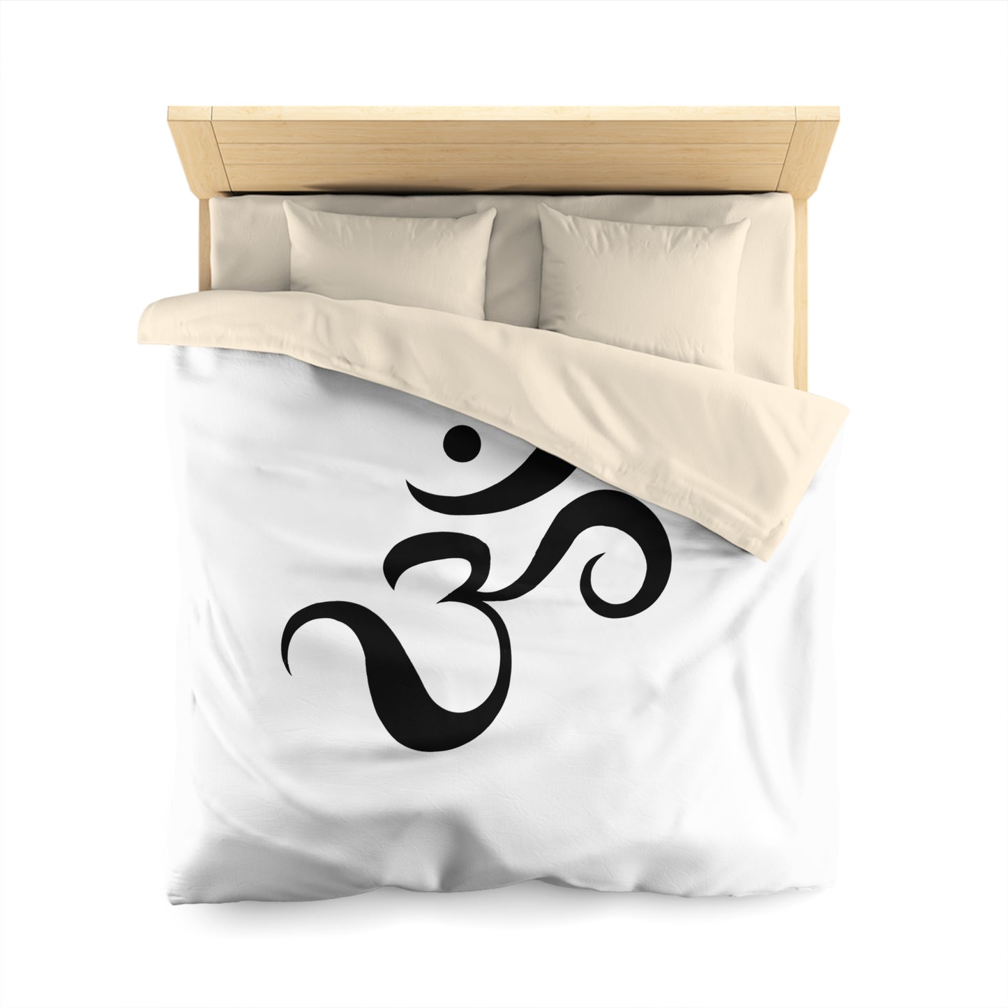 OM ZEICHEN ästhetisch Ohm Aum • Luxus Fleece Kuschelweich Bettwäsche 200x200 cm &  220x240 cm