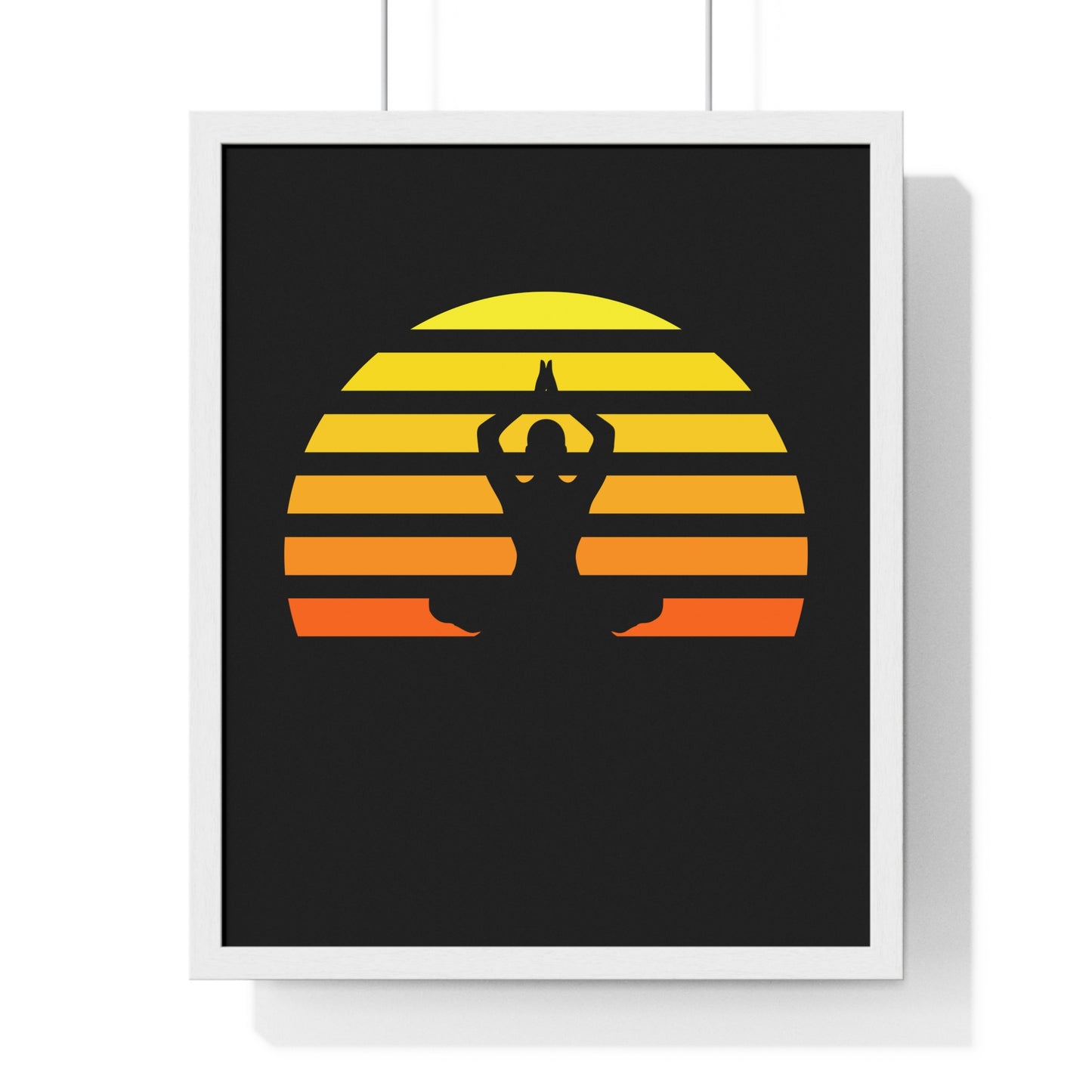 • Gerahmtes POSTER mit Glasfront • Rahmenfarbe Schwarz / Weiß