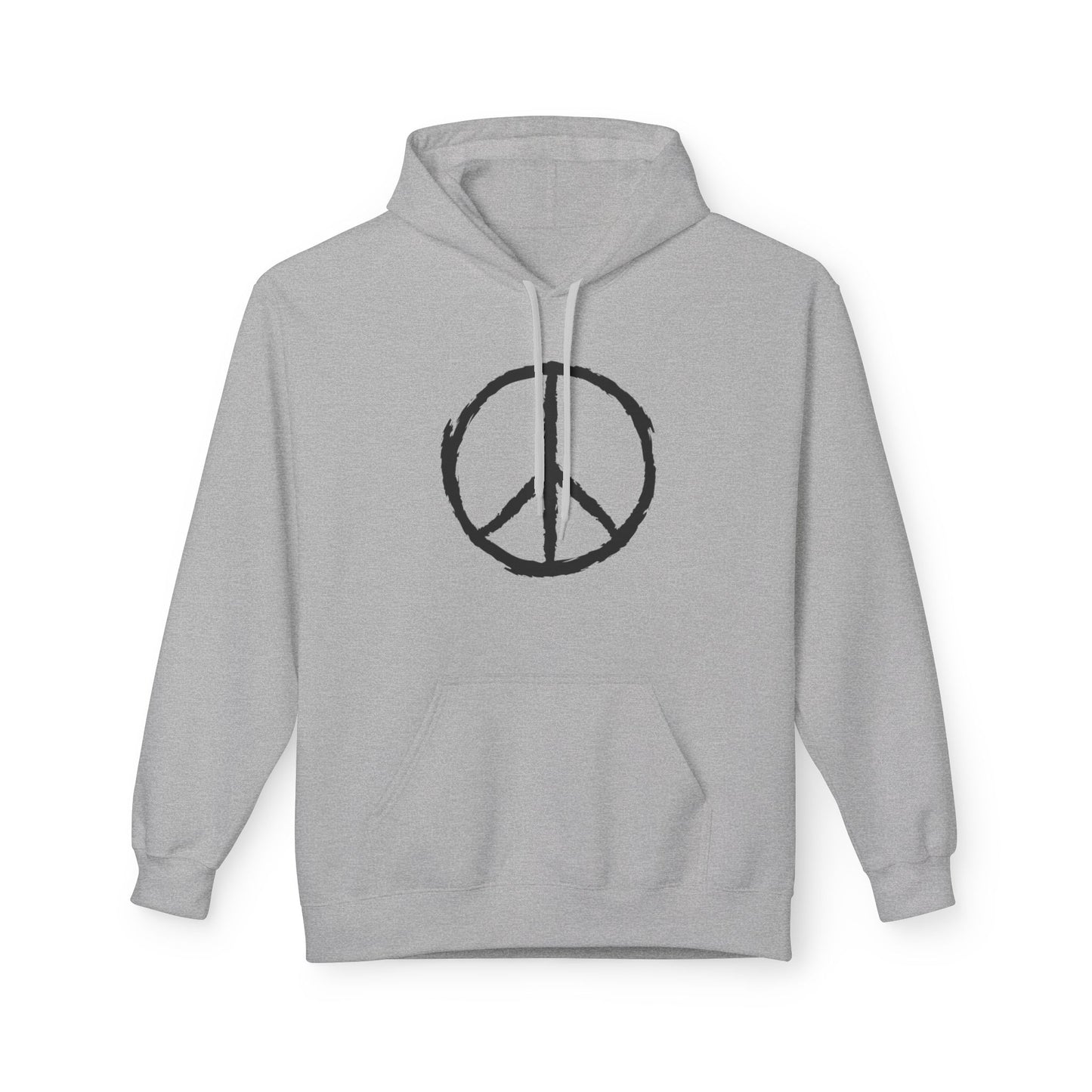 PEACE ZEICHEN HANDGEZEICHNET FRIEDENSSYMBOLE FRIEDENSBOTSCHAFT • Hippie Boho Hoodie für Damen & Herren • Baumwolle 🌿