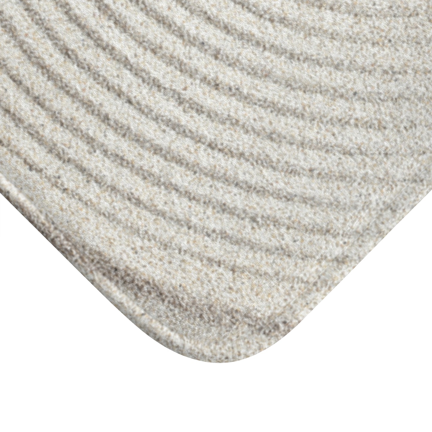 ZEN GARTEN OPTIK • Beiger Badvorleger / Fussmatte / Badteppich EXTRA Weich • 43 x 61 cm & 53 x 86 cm