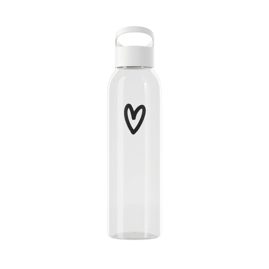 HERZ BILD HERZCHEN CLIPART MOTIV • Wasserflasche Sky 650 ml • Liebesbeweis Geschenk, LOVE Liebesbotschaft