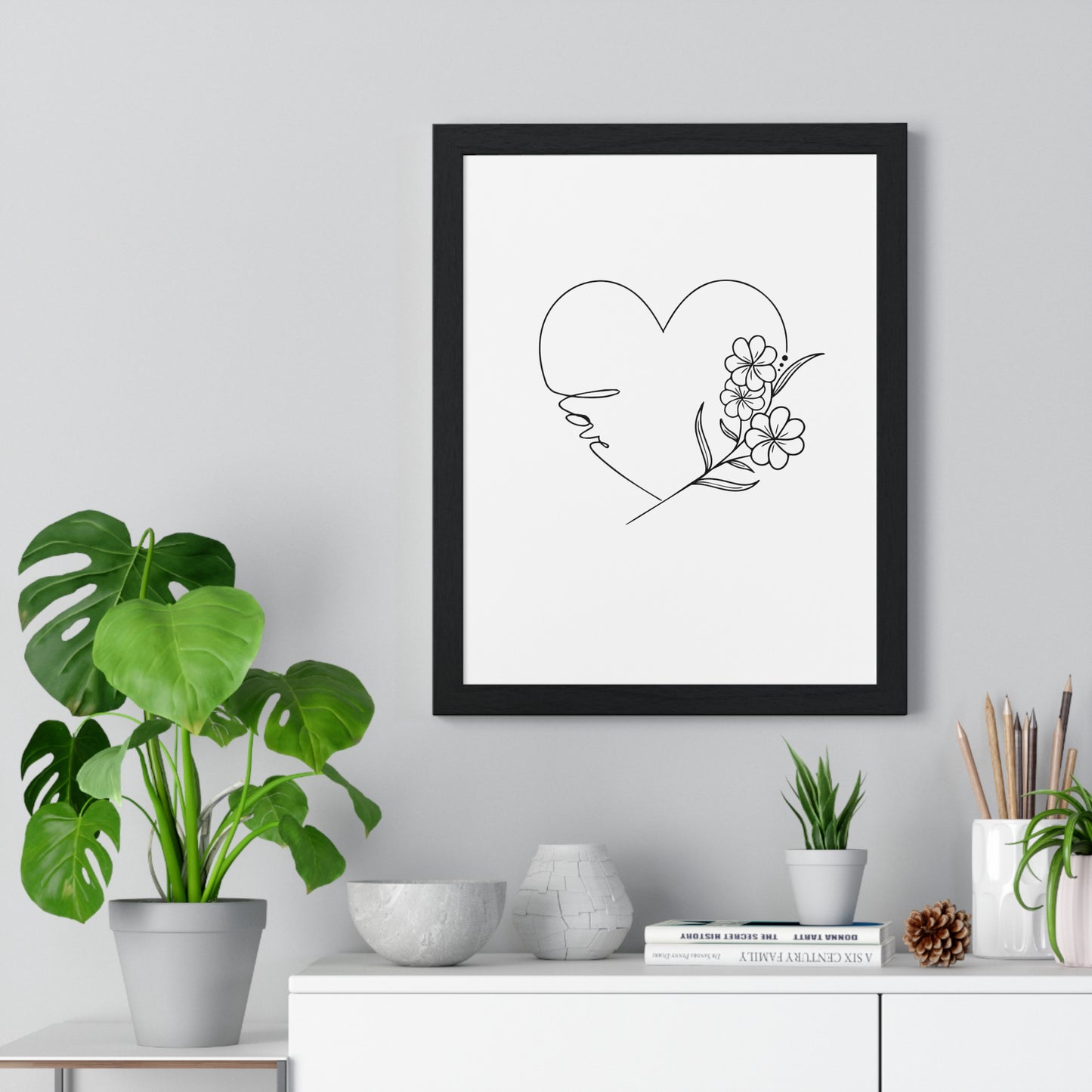 Vertical Framed Poster • Liebesbeweis Geschenk, LOVE Liebesbotschaft ❤️