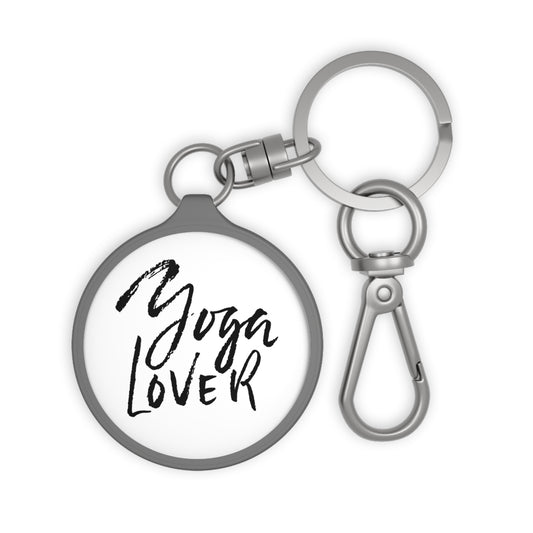 YOGA LOVER - YOGA LIEBHABER • Edler Luxus Schlüsselanhänger mit Karabiner für Frauen & Männer