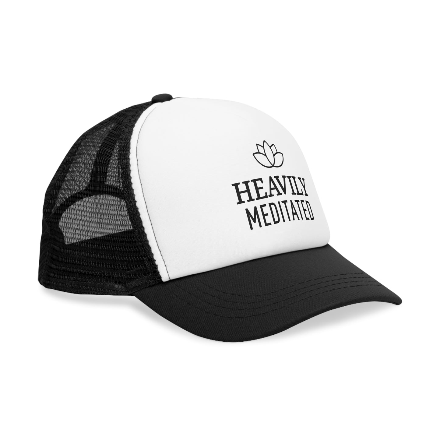 HEAVILY MEDITATED • Yoga Spruch Meditations Accessoire • Mütze Trucker Mesh Cap - YOGA SANTA