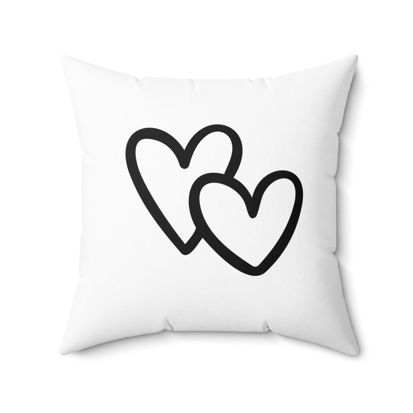 HERZEN NIEDLICH • Liebesbeweis Geschenk, LOVE Liebesbotschaft • Deko Kissen mit Reißverschluss Quadratisch Weiss