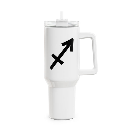 STEINBOCK SAGITTARIUS Symbol Sternzeichen Tierkreiszeichen • Tumbler mit Henkel & Strohhalm • XXL Reisebecher 1,2L - YOGA SANTA