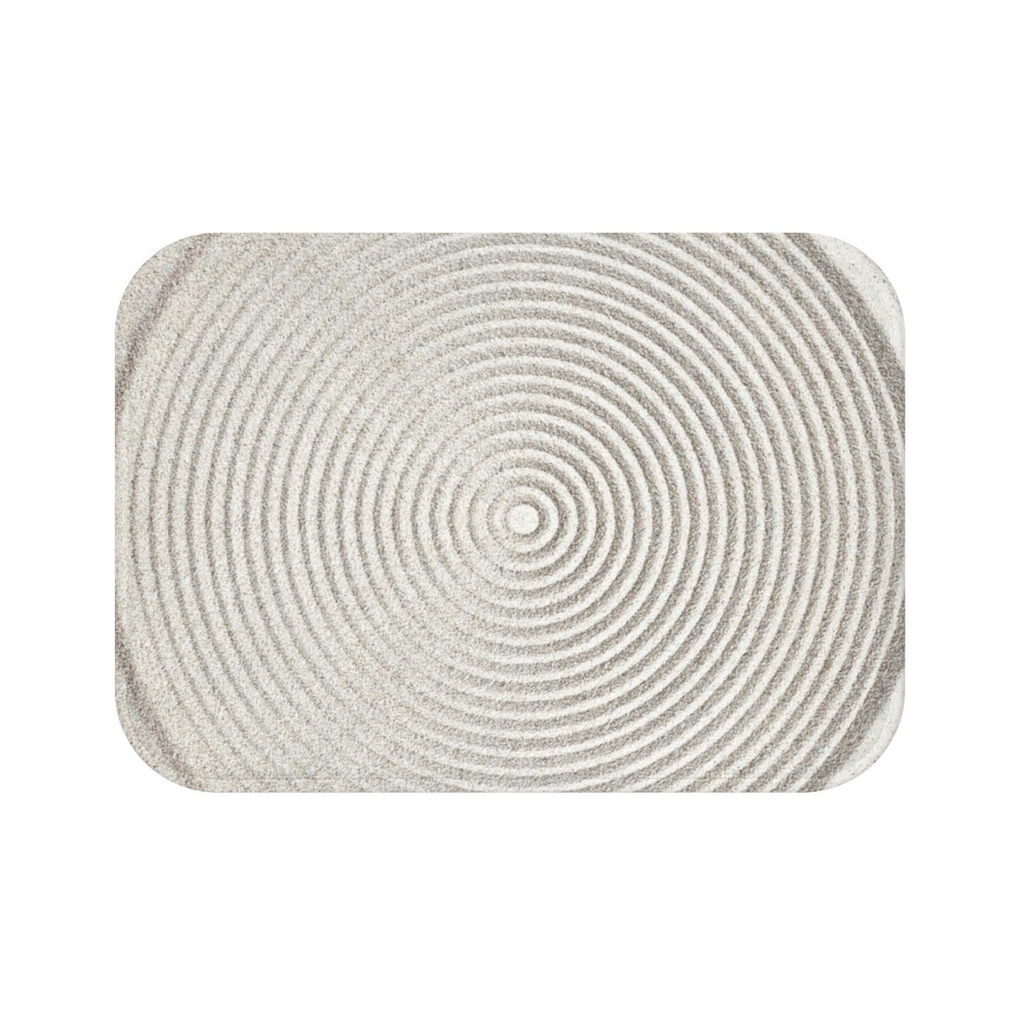 ZEN GARTEN OPTIK • Beiger Badvorleger / Fussmatte / Badteppich EXTRA Weich • 43 x 61 cm & 53 x 86 cm