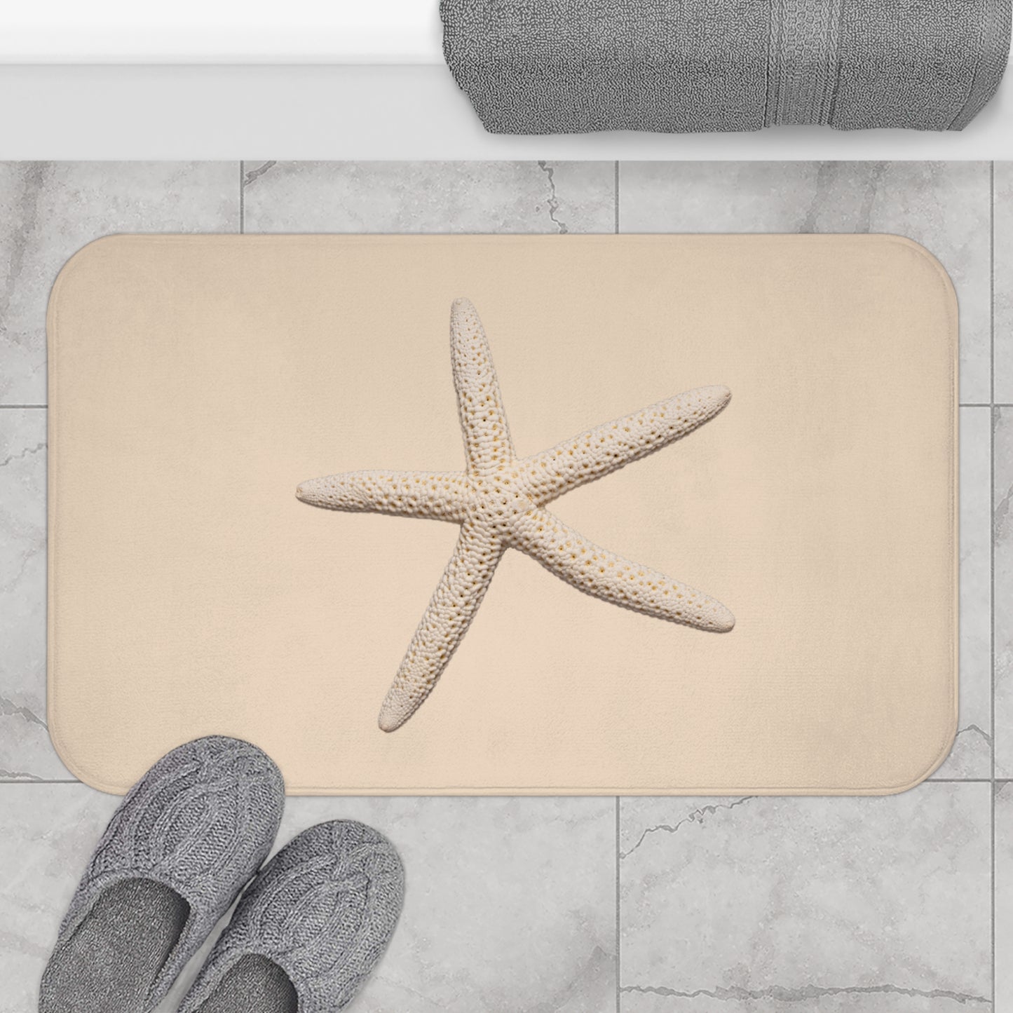 SEESTERN SANDSTRAND • Badvorleger / Fussmatte / Badteppich EXTRA Weich • 43 x 61 cm & 53 x 86 cm