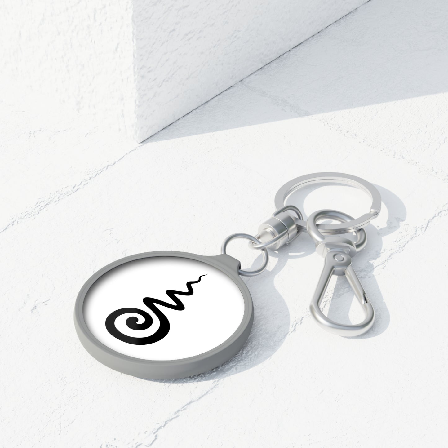 SPIRALE & ENDLOSER KNOTEN - BUDDHISMUS, HINDUISMUS - SPIRITUELLES SYMBOL • Edler Luxus Schlüsselanhänger mit Karabiner für Frauen & Männer