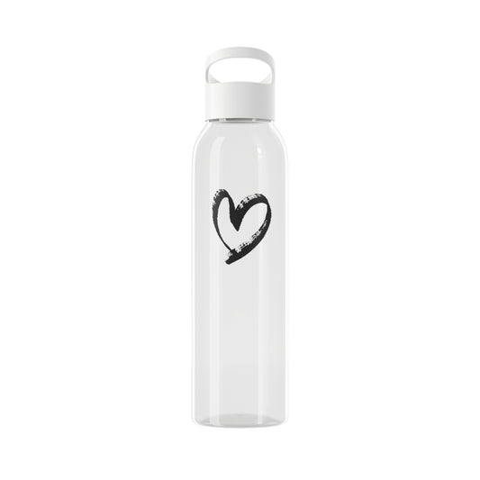 HERZ CLIPART HERZCHEN LOVE • Liebesbeweis Liebesbotschaft • Wasserflasche Sky 650 ml