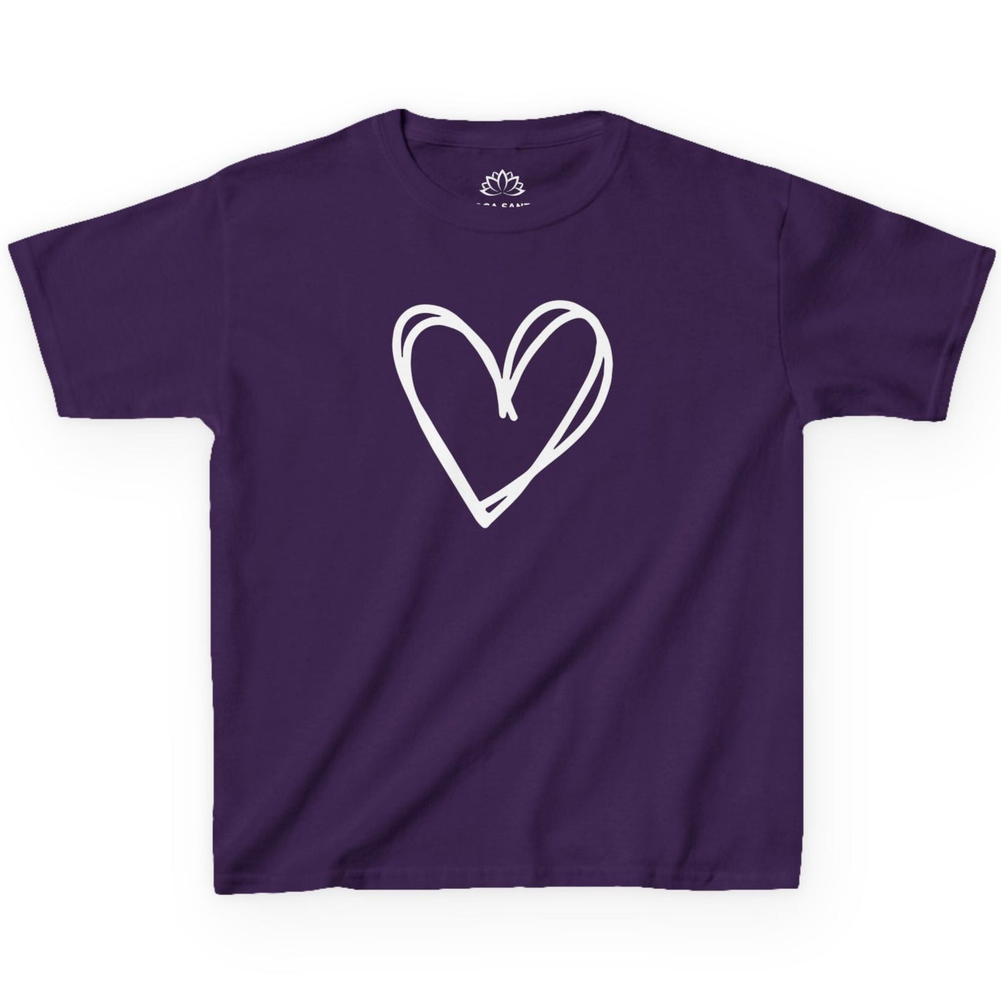 HERZ BILD HERZCHEN HANDGEZEICHNET LOVE PRINT MOTIV • Oversize Kinder T-Shirt Mädchen Jungen • BIO Baumwolle 🌿