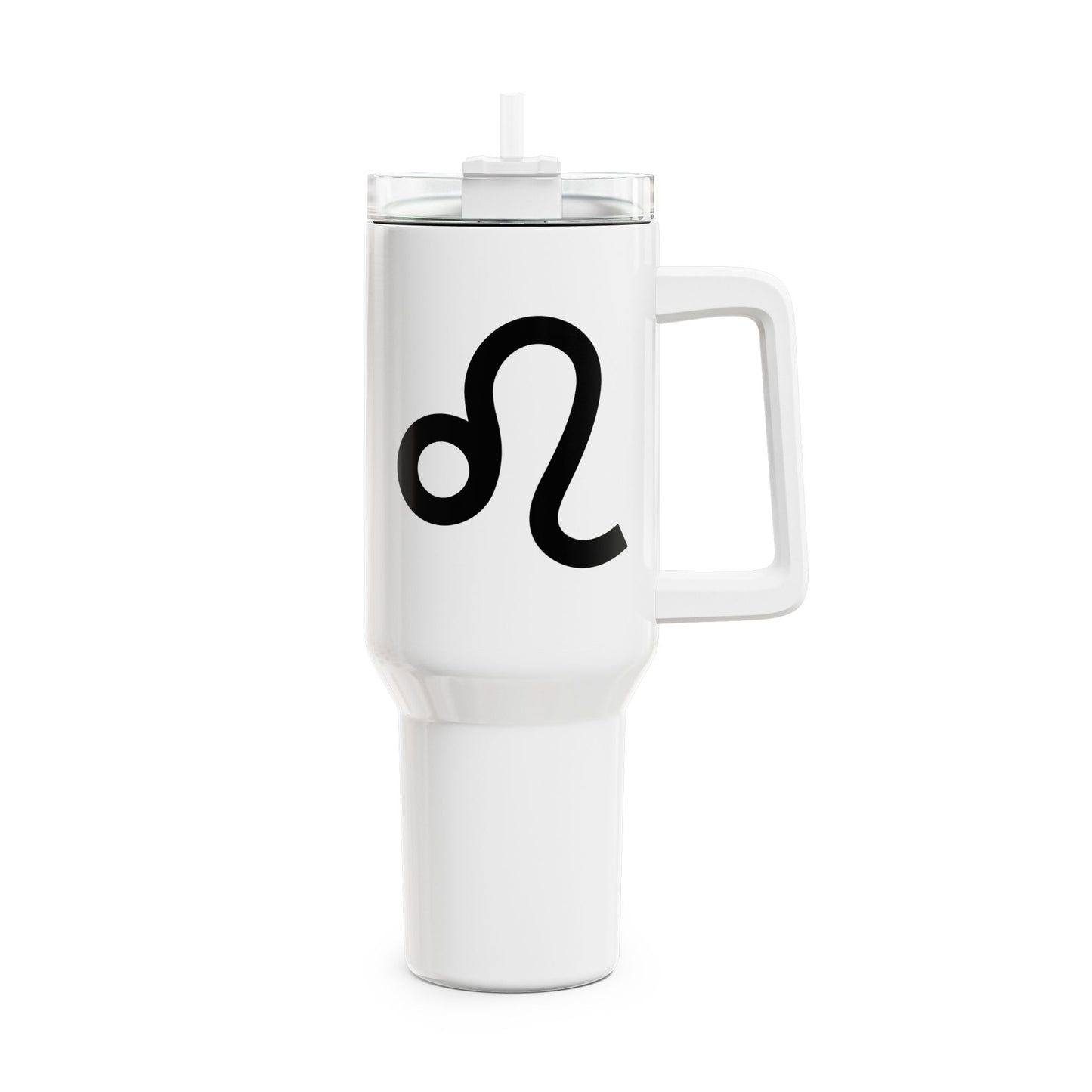 LÖWE LEO Symbol Sternzeichen Tierkreiszeichen • Tumbler mit Henkel & Strohhalm • XXL Reisebecher 1,2L - YOGA SANTA
