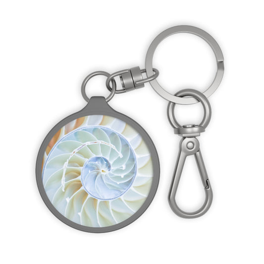 SPIRALE SCHNECKENMUSCHEL • Edler Luxus Schlüsselanhänger mit Karabiner für Frauen & Männer