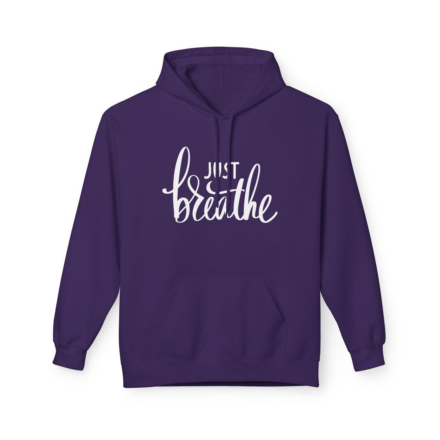 JUST BREATHE • Yoga Meditations Spruch Inspirierender Kuschelweicher Hoodie für Damen & Herren • Baumwolle 🌿