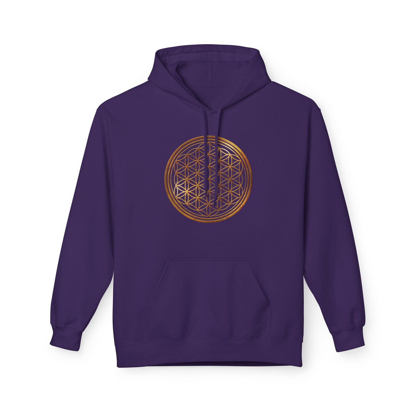 BLUME DES LEBENS SYMBOL ZEICHEN PRINTMOTIV • SPIRITUELLER Hoodie für Damen & Herren Fleece Kapuzenpullover Kuschelweich • Baumwolle 🌿