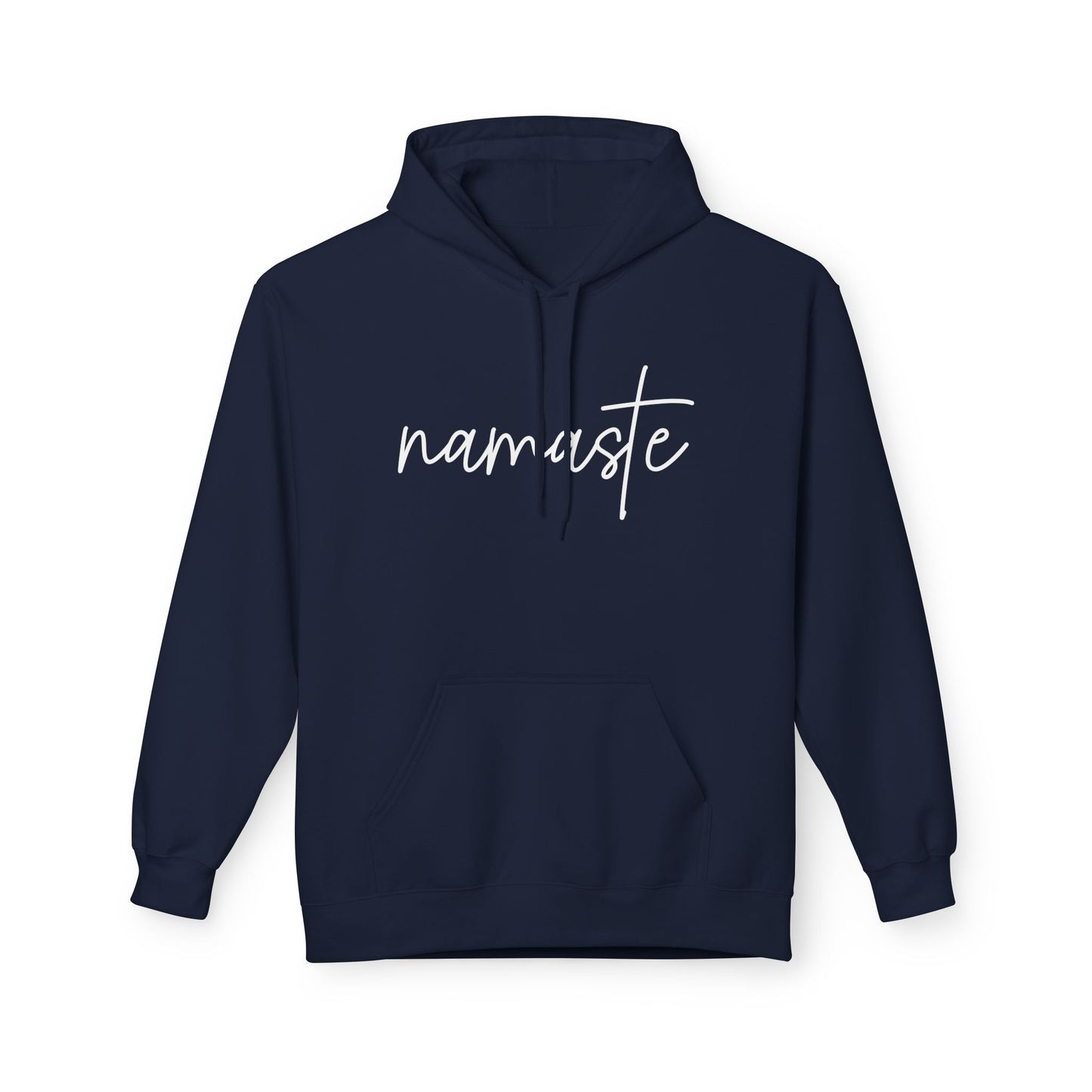 NAMASTE YOGA SANSKRIT HINDUISMUS Schriftzug • Kuschelweicher Hoodie für Damen & Herren • Baumwolle 🌿