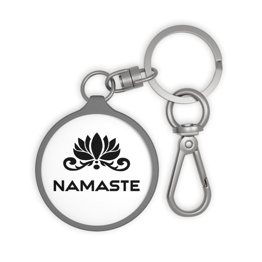 NAMASTE LOTUS SYMBOL • Edler Luxus Schlüsselanhänger mit Karabiner für Frauen & Männer