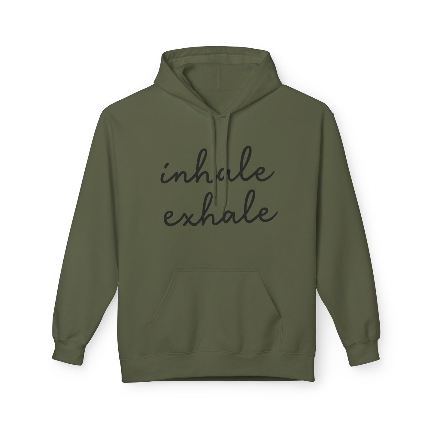 INHALE EXHALE • Yoga Spruch Atemmeditation • Kuschelweicher Hoodie für Damen & Herren • Baumwolle 🌿