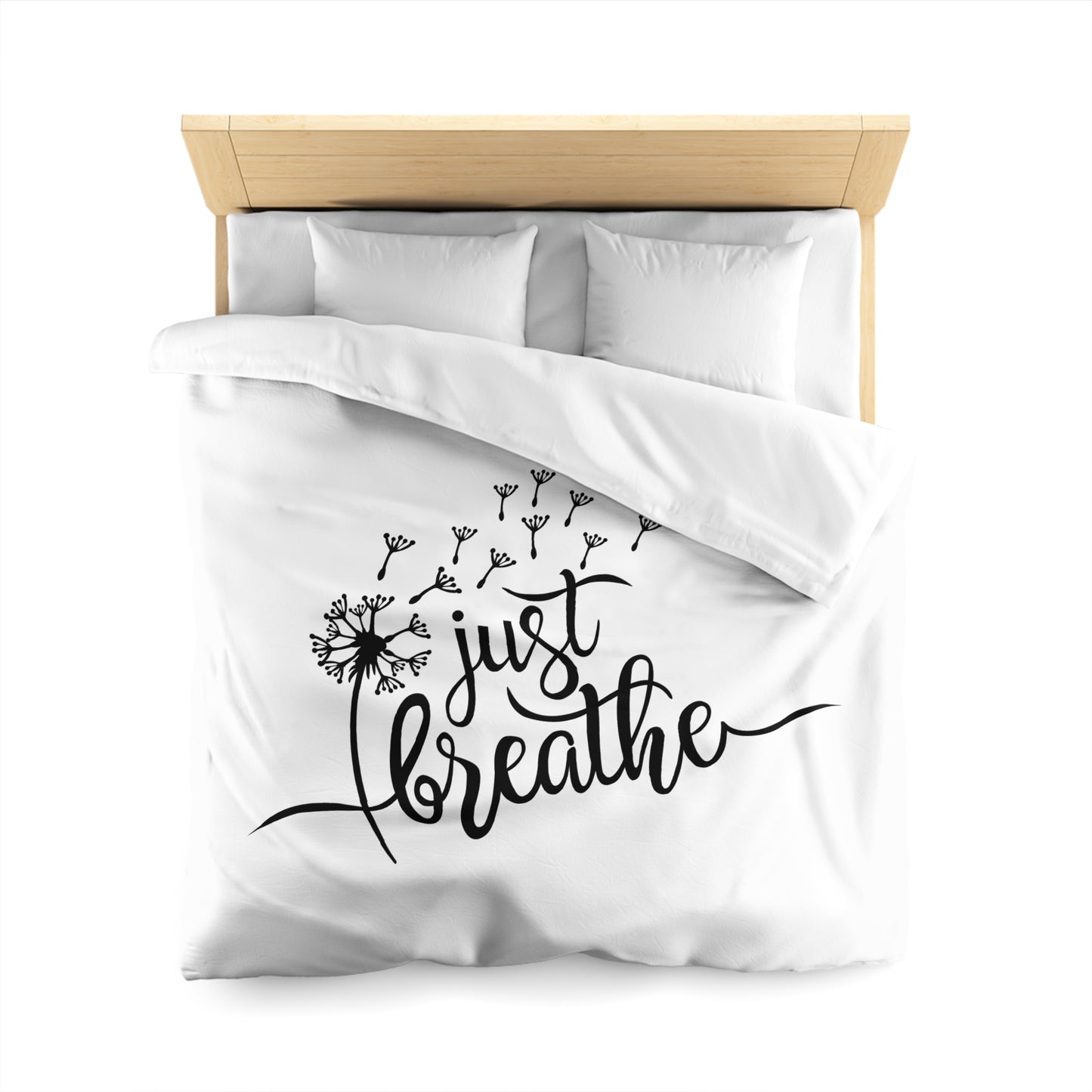JUST BREATHE - PUSTEBLUME • Luxus Fleece Kuschelweich Bettwäsche 200x200 cm &  220x240 cm
