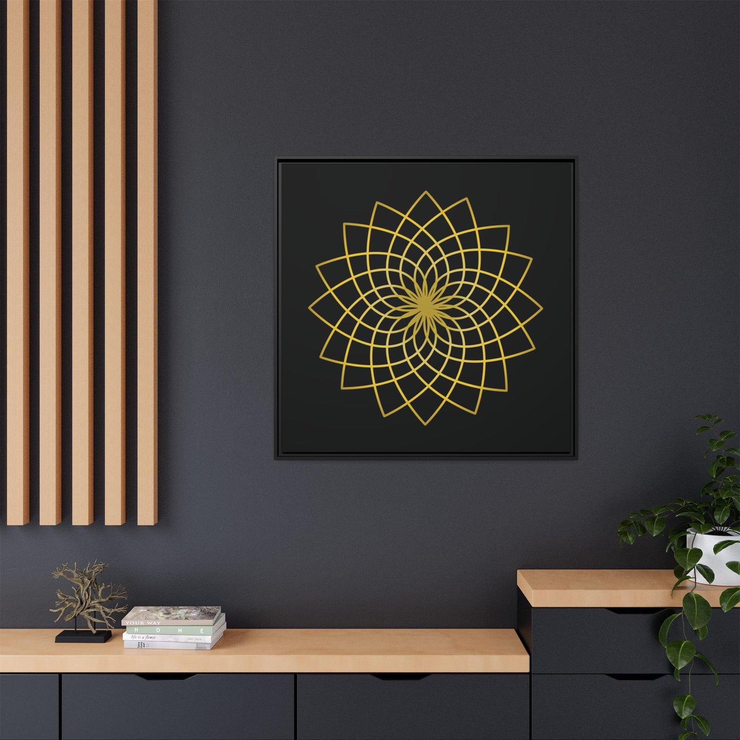 Matte Canvas, Framed (Multi-color)