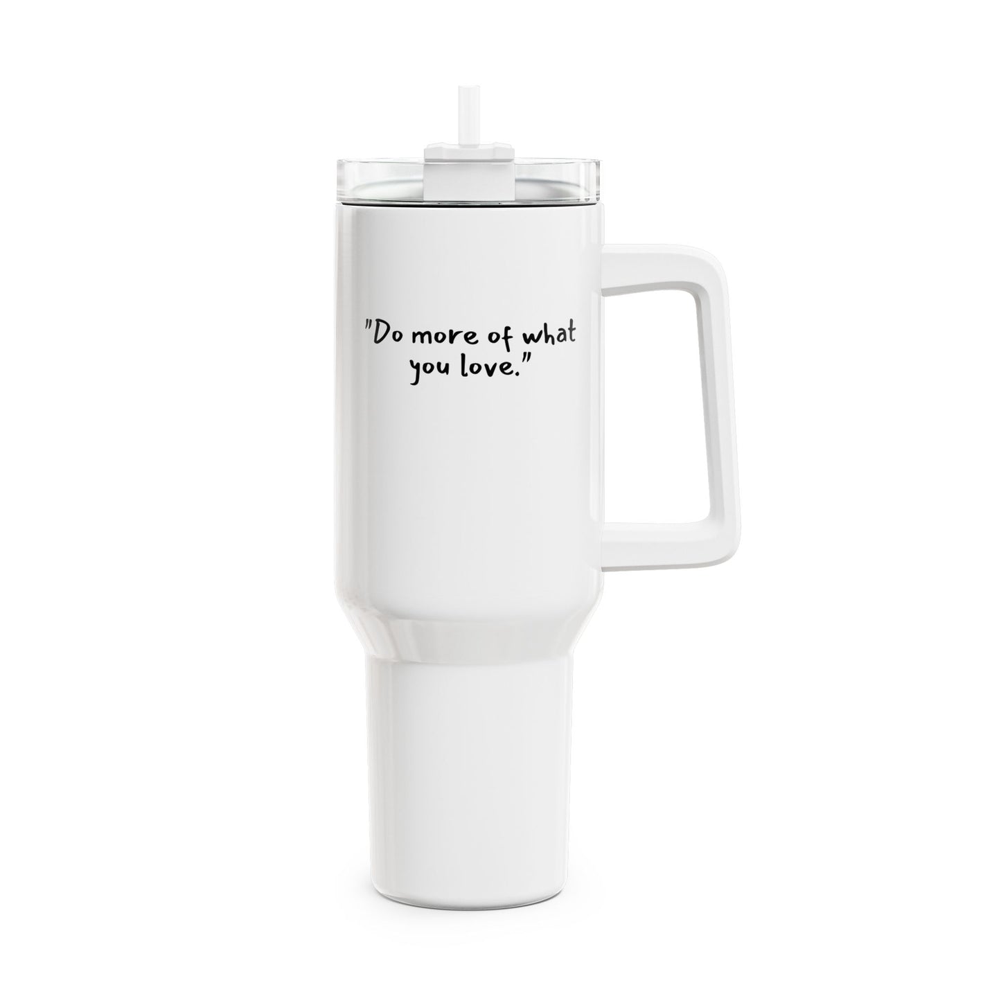 DO MORE OF WHAT YOU LOVE - MOTIVATIONS SPRUCH • Tumbler XXL Reisebecher 1,2L - YOGA SANTA