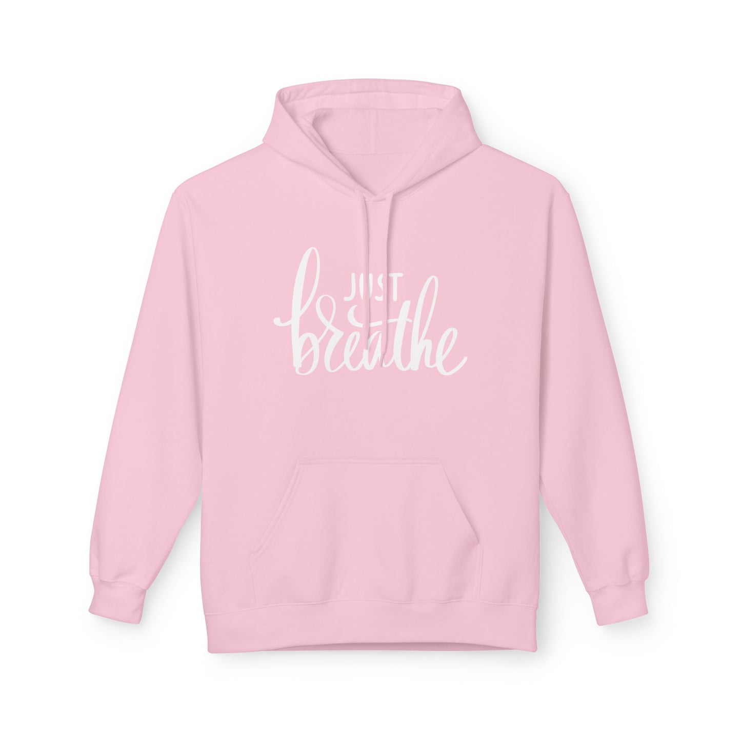 JUST BREATHE • Yoga Meditations Spruch Inspirierender Kuschelweicher Hoodie für Damen & Herren • Baumwolle 🌿