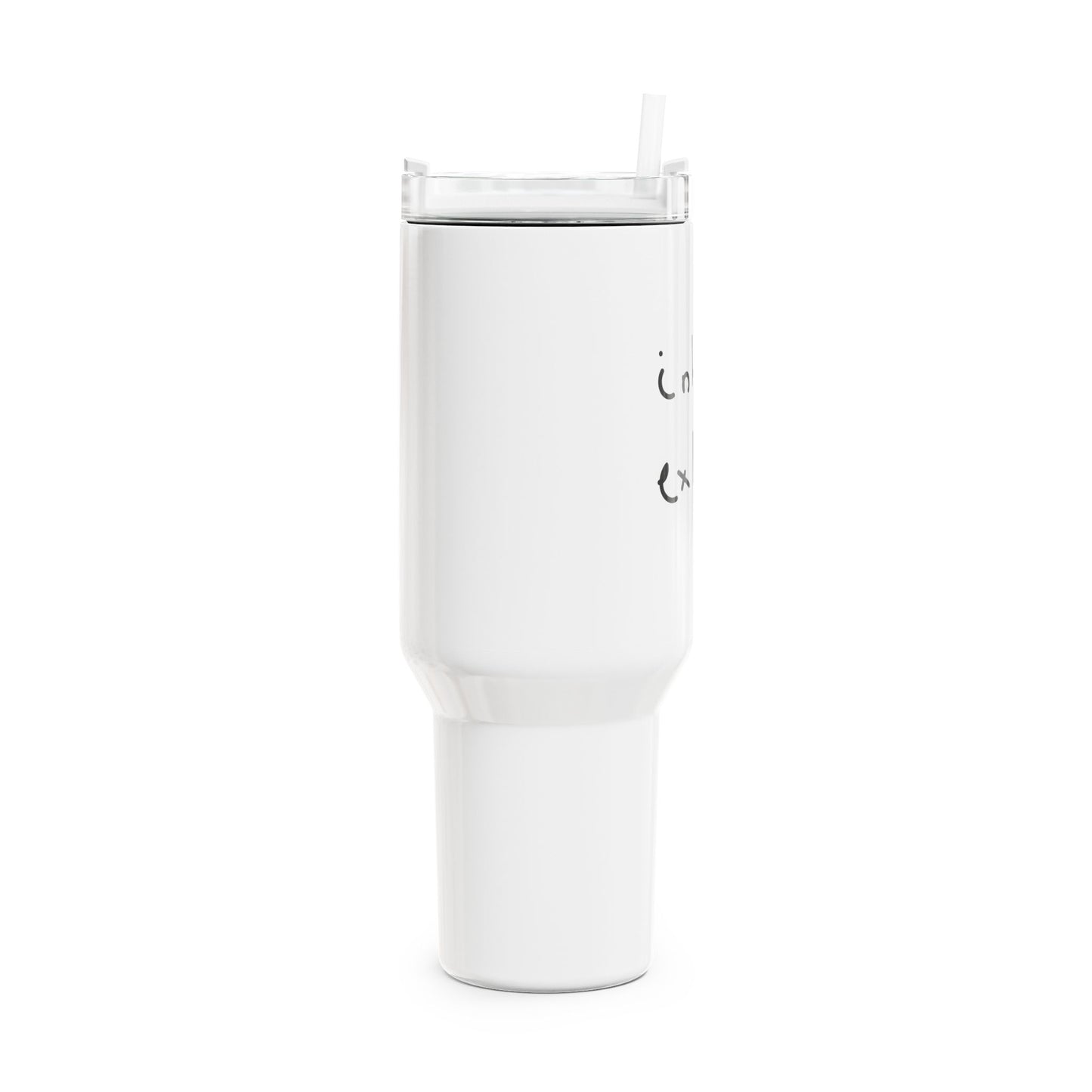 INHALE EXHALE - YOGA MEDITATION FITNESS SPRUCH • Tumbler mit Henkel & Strohhalm • XXL Reisebecher 1,2L - YOGA SANTA