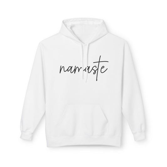 NAMASTE YOGA SANSKRIT HINDUISMUS Schriftzug • Kuschelweicher Hoodie für Damen & Herren • Baumwolle 🌿