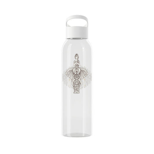 ELEFANT CLIPART TIERMOTIV KUNSTDRUCK • Wasserflasche Sky 650 ml