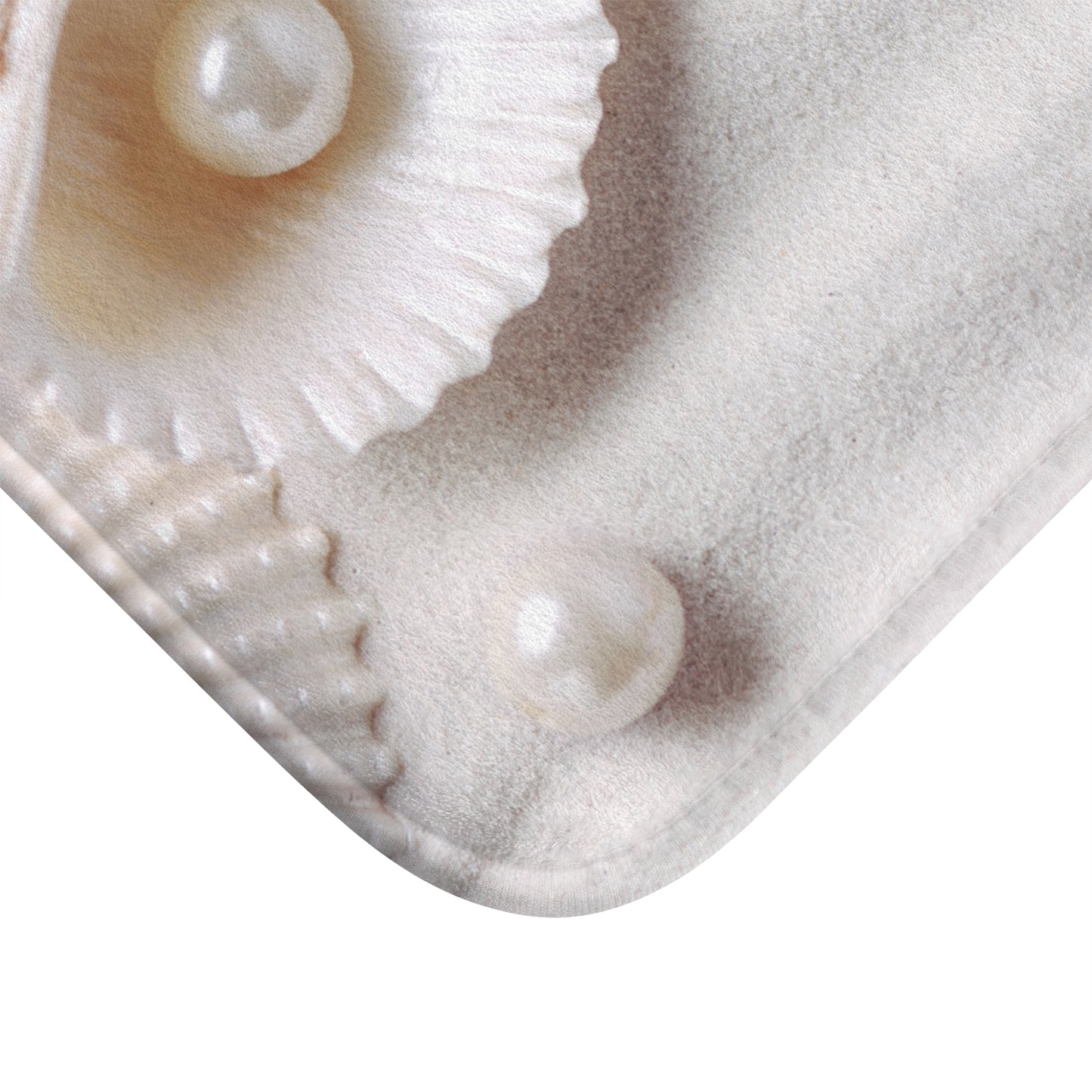 SANDSTRAND MUSCHEL PERLEN • Badvorleger / Fussmatte / Badteppich EXTRA Weich • 43 x 61 cm & 53 x 86 cm